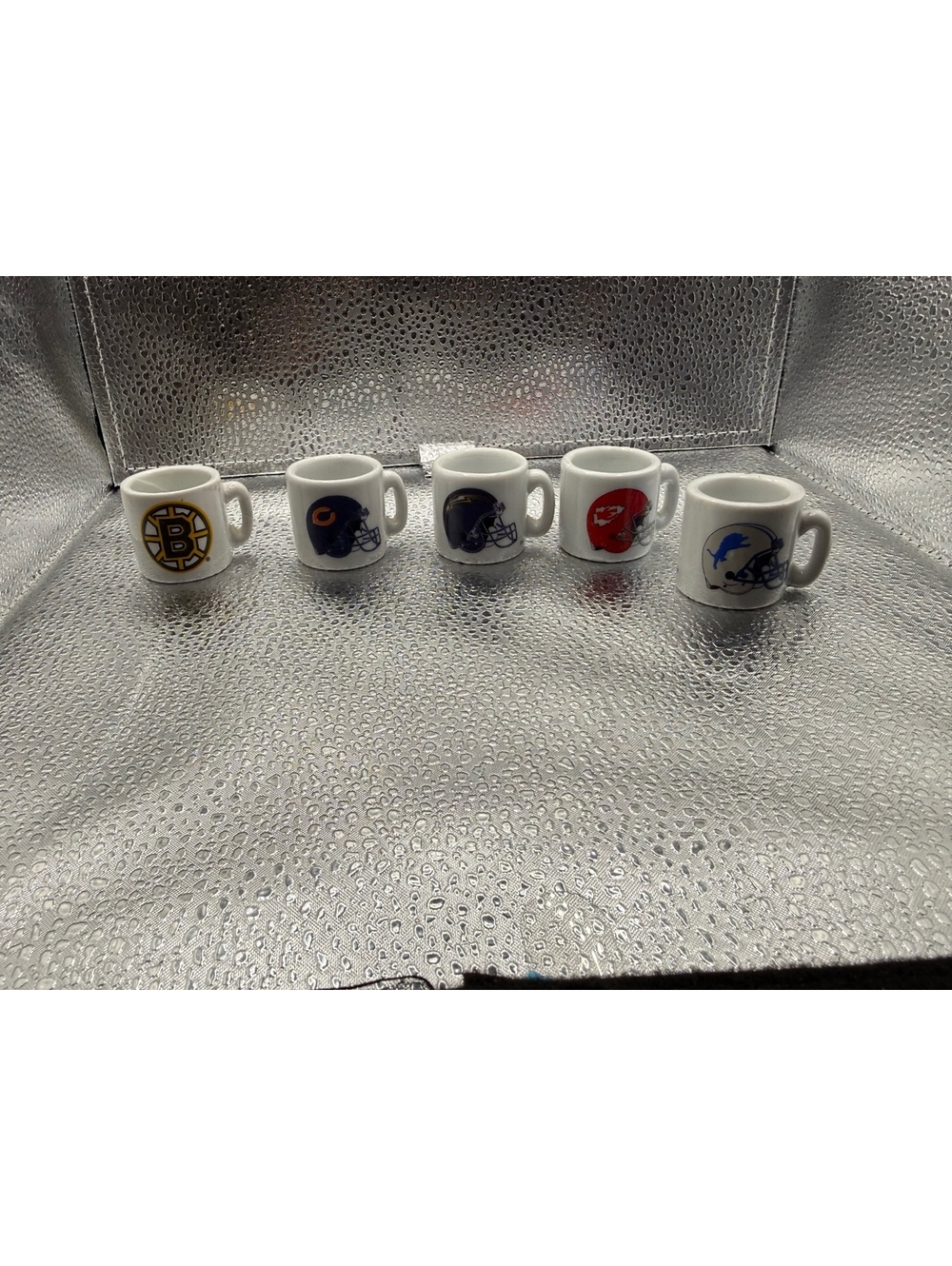 Set of 5 Mini NFL Team Coffee Mugs